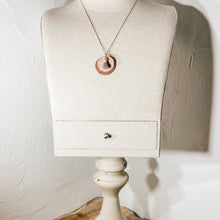 Load image into Gallery viewer, Disc Wood Necklace - Blush Cork
